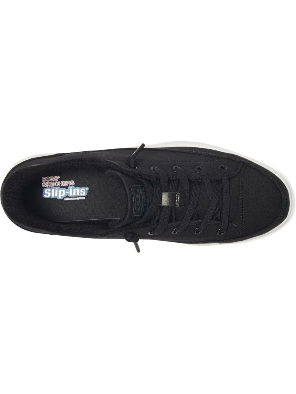 Women's Black Tennis Shoes Classic Pull On Low Top Athletic Running Sneaker